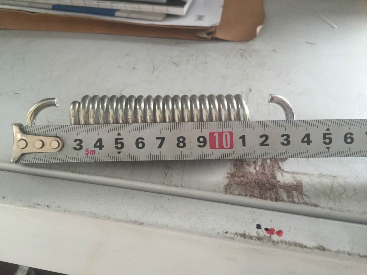 镀白锌拉簧